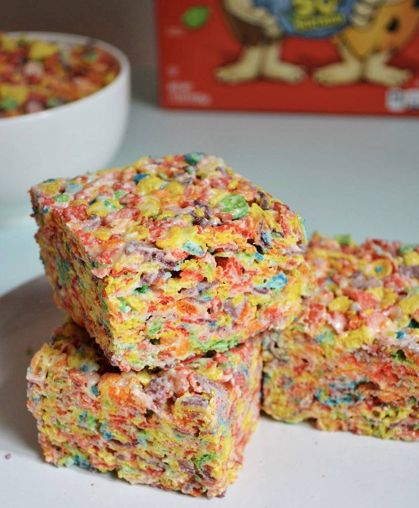 Protein Fruity Pebbles Rice Crispy Treats Origine